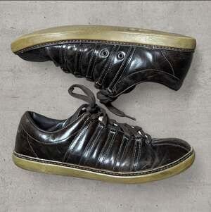 K-Swiss Classic Leather Brown Low Top Men's Sneakers Size 12